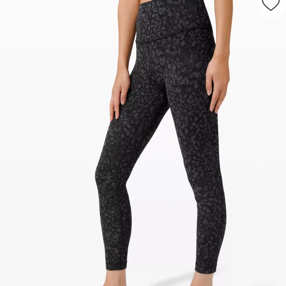 Lululemon Align Leggings Camo Deep Coal